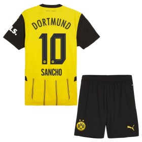 Borussia Dortmund Sancho 10 Domácí 2024-25 - Dětské Fotbalové Dresy (S/S)